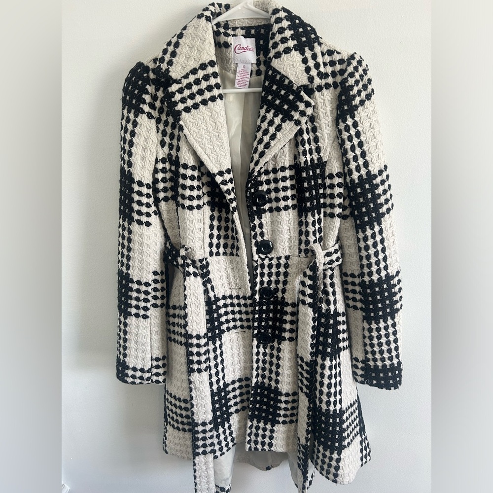 Black and White Pea Coat